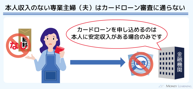 本人収入のない専業主婦は審査に通らない